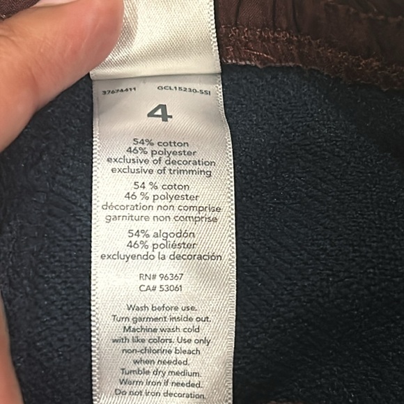 OshKosh B’Gosh Dark Blue & Maroon & Carter’s Black Sweatpants Joggers Size 4T - Picture 6 of 12